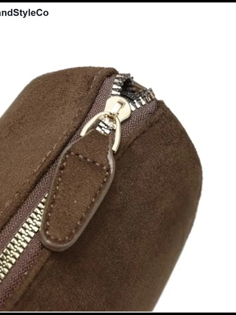 JOLLQUE Suede Crossbody Bag for Women, Luxury Small Barrel Clutch Handbag Purse